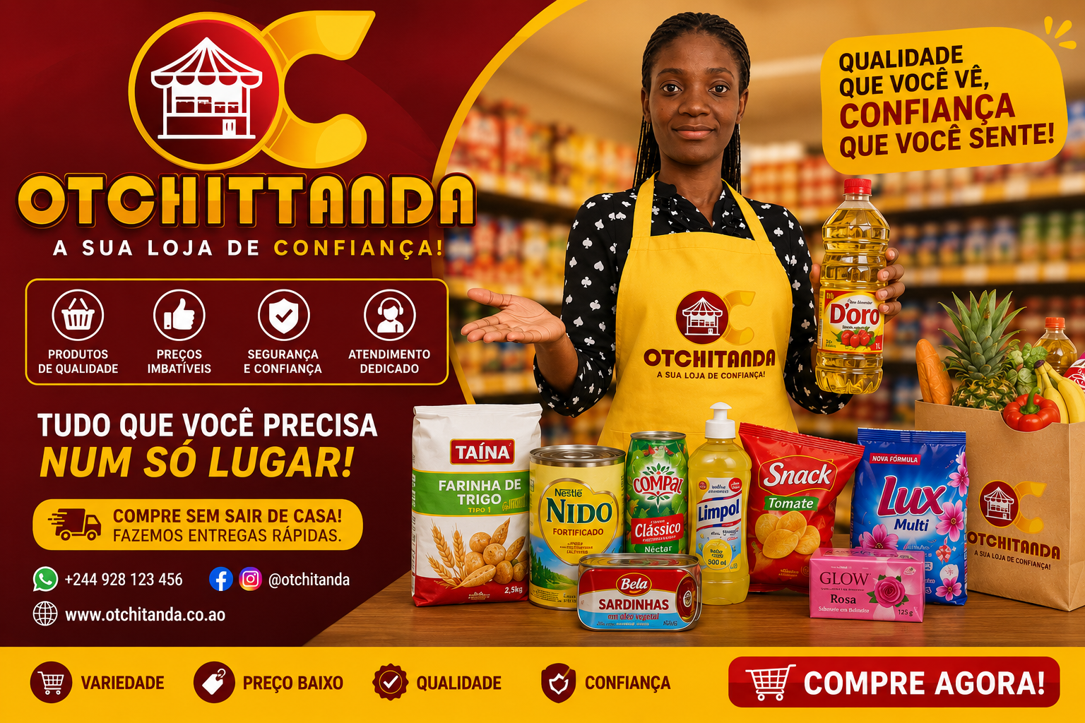 Campanha Otchitanda com variedade e confiança