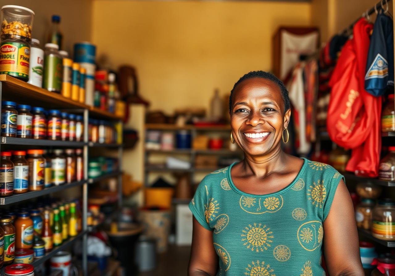 Comerciante angolana